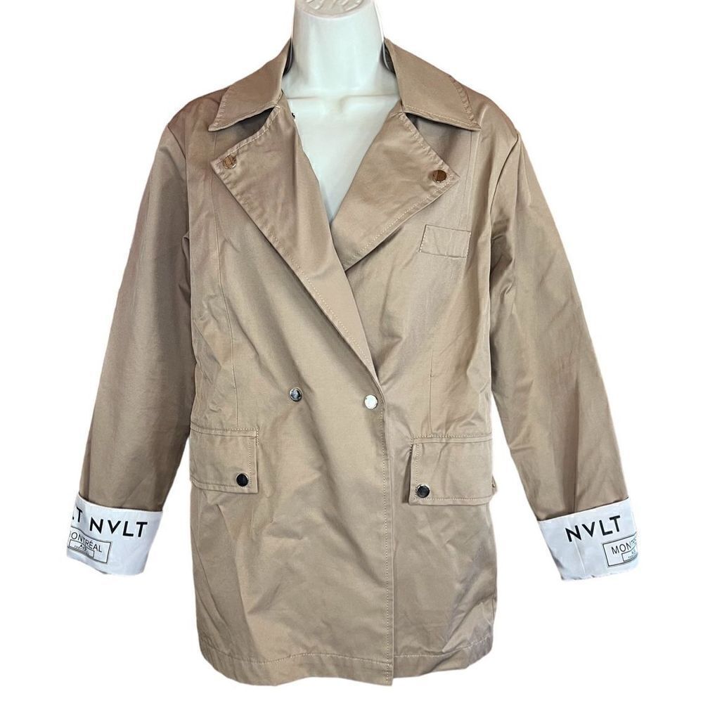 NVLT Double Breasted Prairie Sand Jacket NWT Size XS